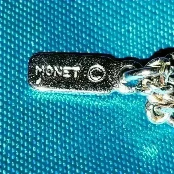 Monet Silvertone Chain Necklace - Picture 5 of 5